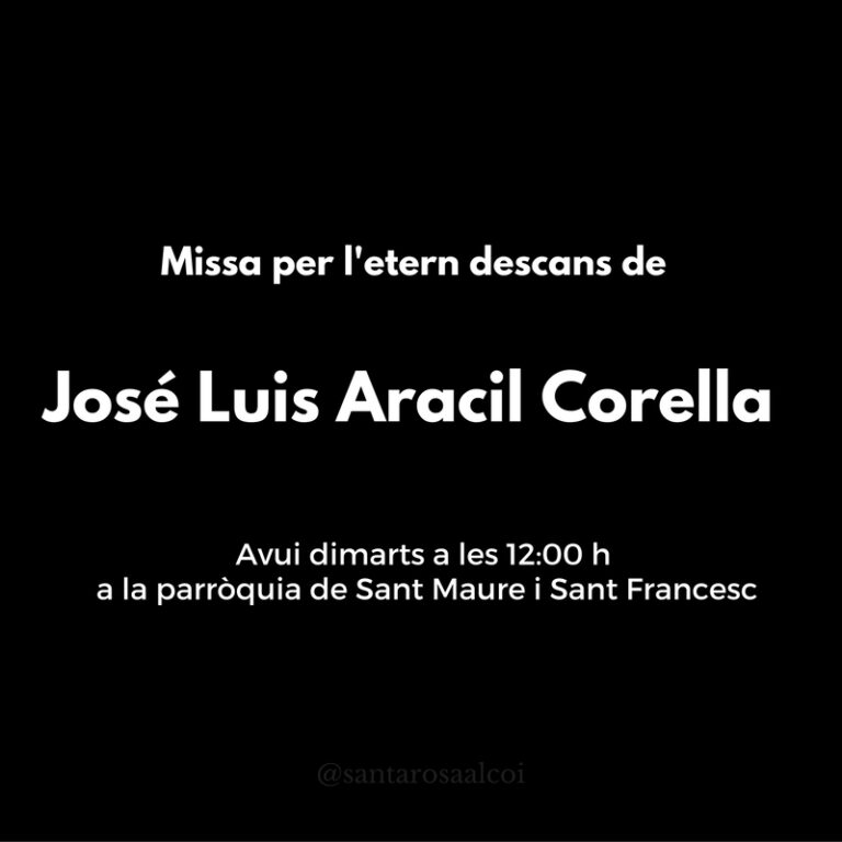 Ens ha deixat José Luis Aracil Corella.
