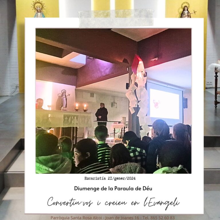 Diumenge 21/gener/2024 · Diumenge de la Paraula de Déu