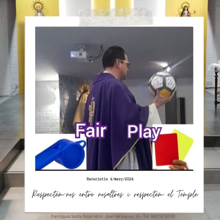 Diumenge 4/març/2024 · Respectem-nos entre nosaltres i respectem el Temple