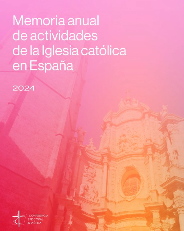 Portada de la Memoria anual de actividades de la Iglesia católica en España 2024 (Conferencia Episcopal Española)